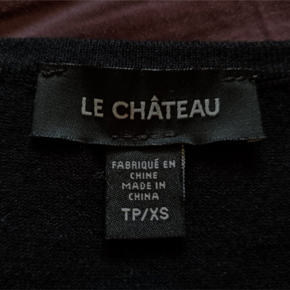 Le Chateau Black Lace-Up Top - Picture 3 of 5
